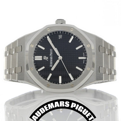 Audemars Inspired Royal Oak Replica – Classic Black Dial Luxury Timepiece