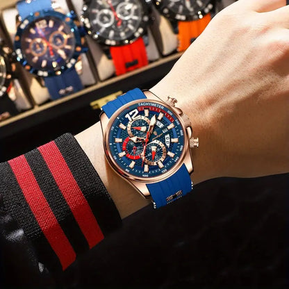 POEDAGAGR Sports Chronograph Watch